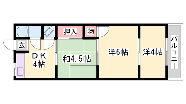 朝霧駅 徒歩18分 1階の物件間取画像